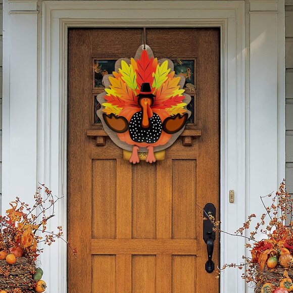 Other - Thanksgiving Decorations 3D Turkey Decor Door Hanger